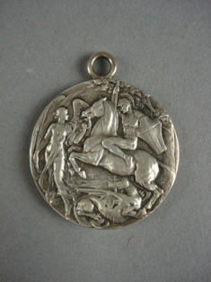   london 1908 olympic silver medal reverse